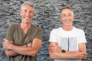 Les deux amis Éric Giroud (gauche) et Stéphane Gillioz (droite) vont s'élancer pour la deuxième année consécutive sur l'Ultimate 1000
